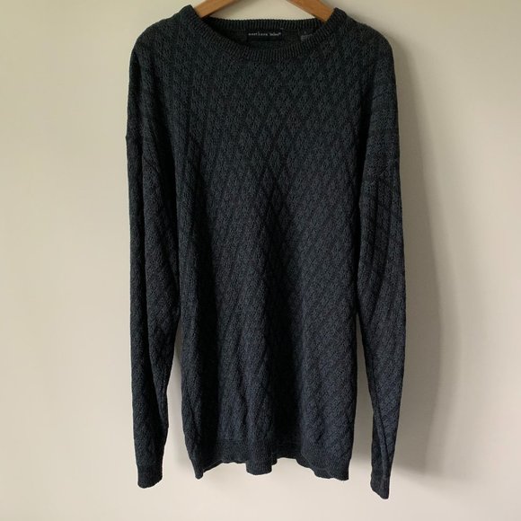 Northern Isle Loose Diamond Knit Sweater - Picture 1 of 5